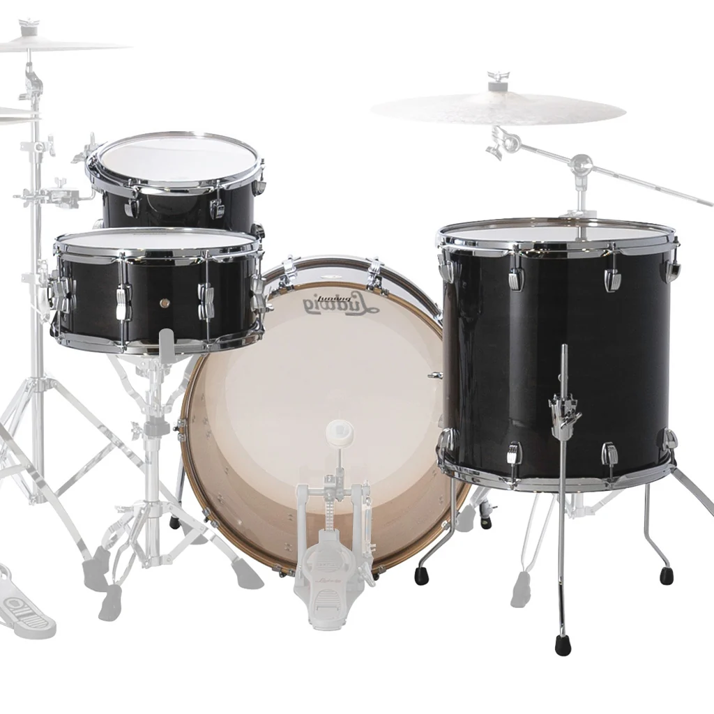Ludwig Continental 22" 4pc Shell Pack - Black Lacquer - Image 3