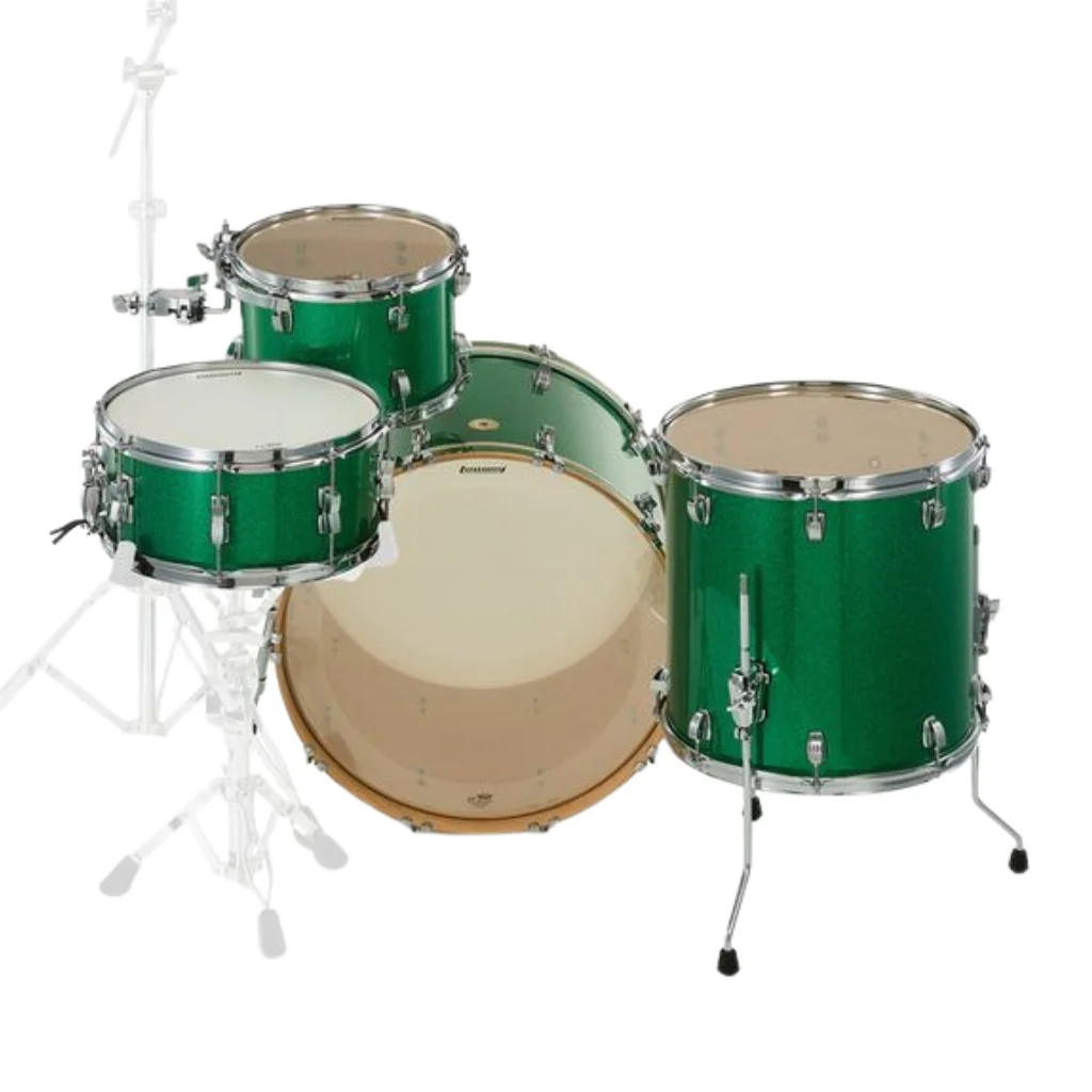 Ludwig Continental 22" 4pc Shell Pack - Green Sparkle - Image 4