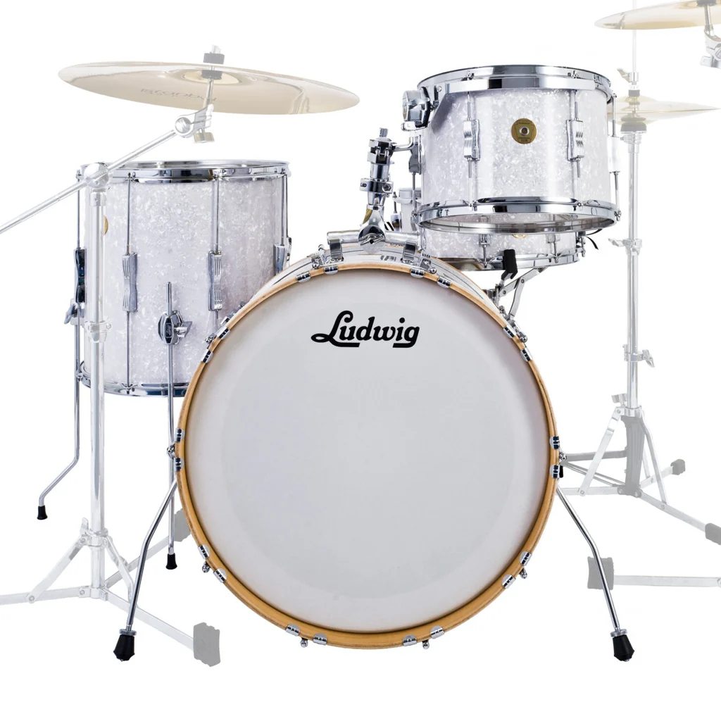 Ludwig Continental Club Fab Plus Shell Pack - White Marine Pearl - Image 2