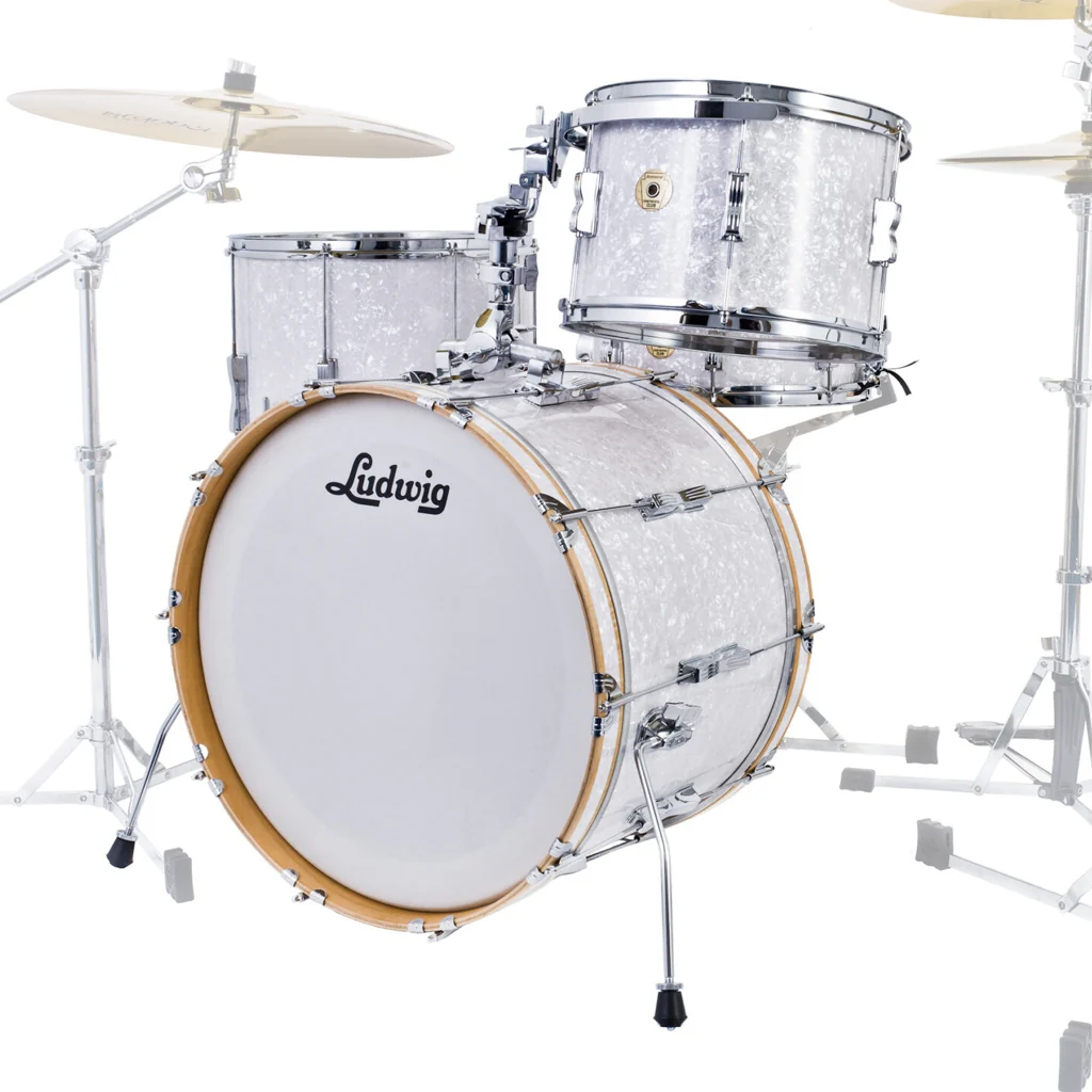 Ludwig Continental Club Fab Plus Shell Pack - White Marine Pearl - Image 3