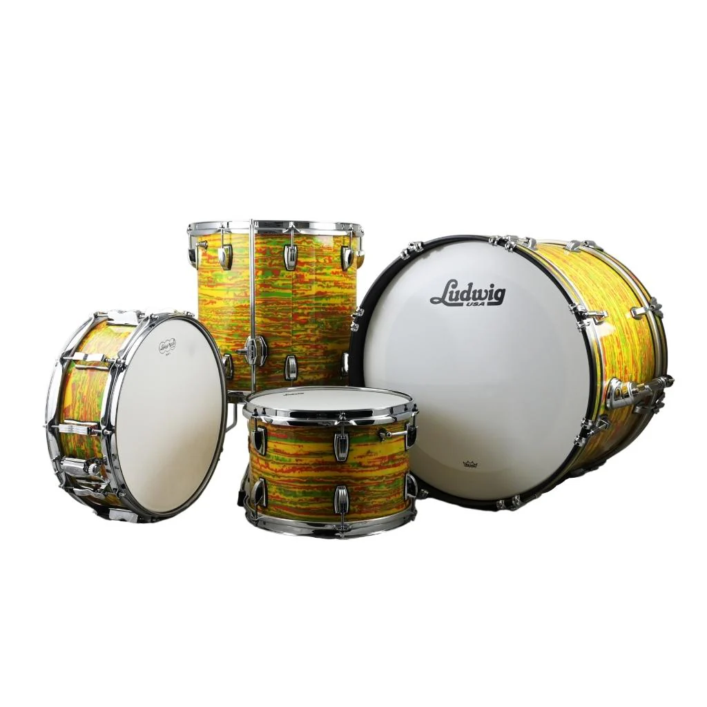 Ludwig - Custom Classic Maple Shell Pack - 14x20, 8x12, 14x14, 5x14, Citrus Mod