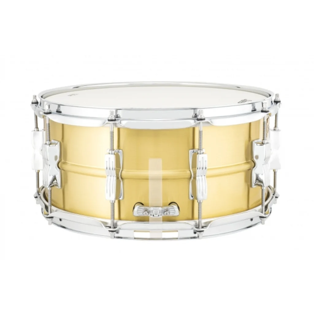 Ludwig LB654BM Acro Brass 14X6.5 Brushed Snare Drum - Image 3
