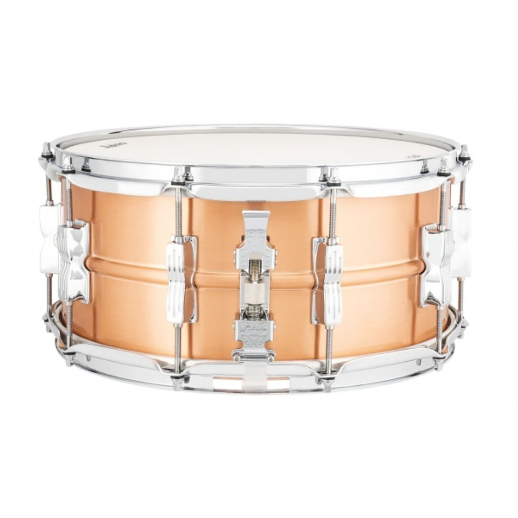 Ludwig LC654BM Acro Copper 14X6.5 Brushed Snare Drum - Image 2