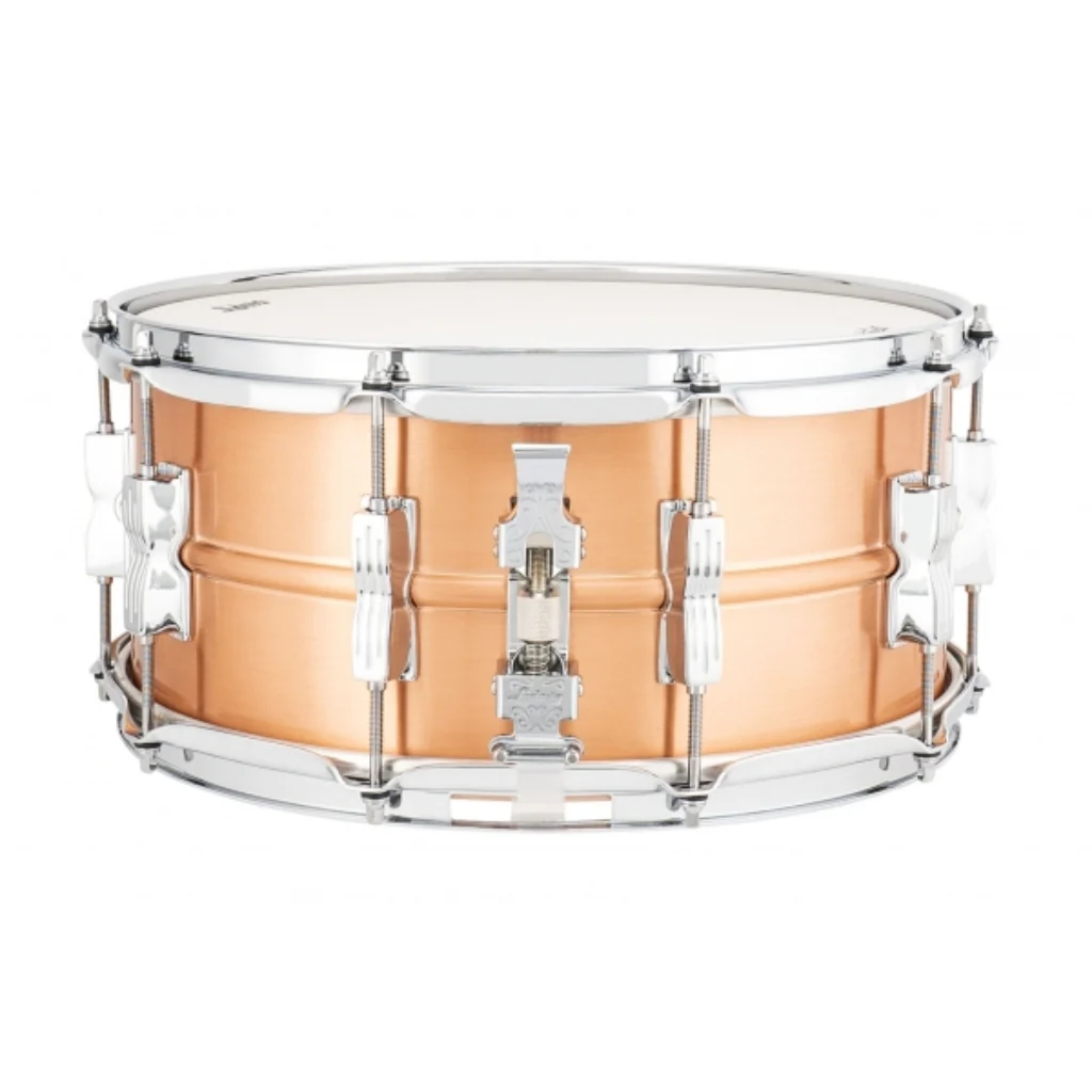 Ludwig LC654BM Acro Copper 14X6.5 Brushed Snare Drum - Image 3