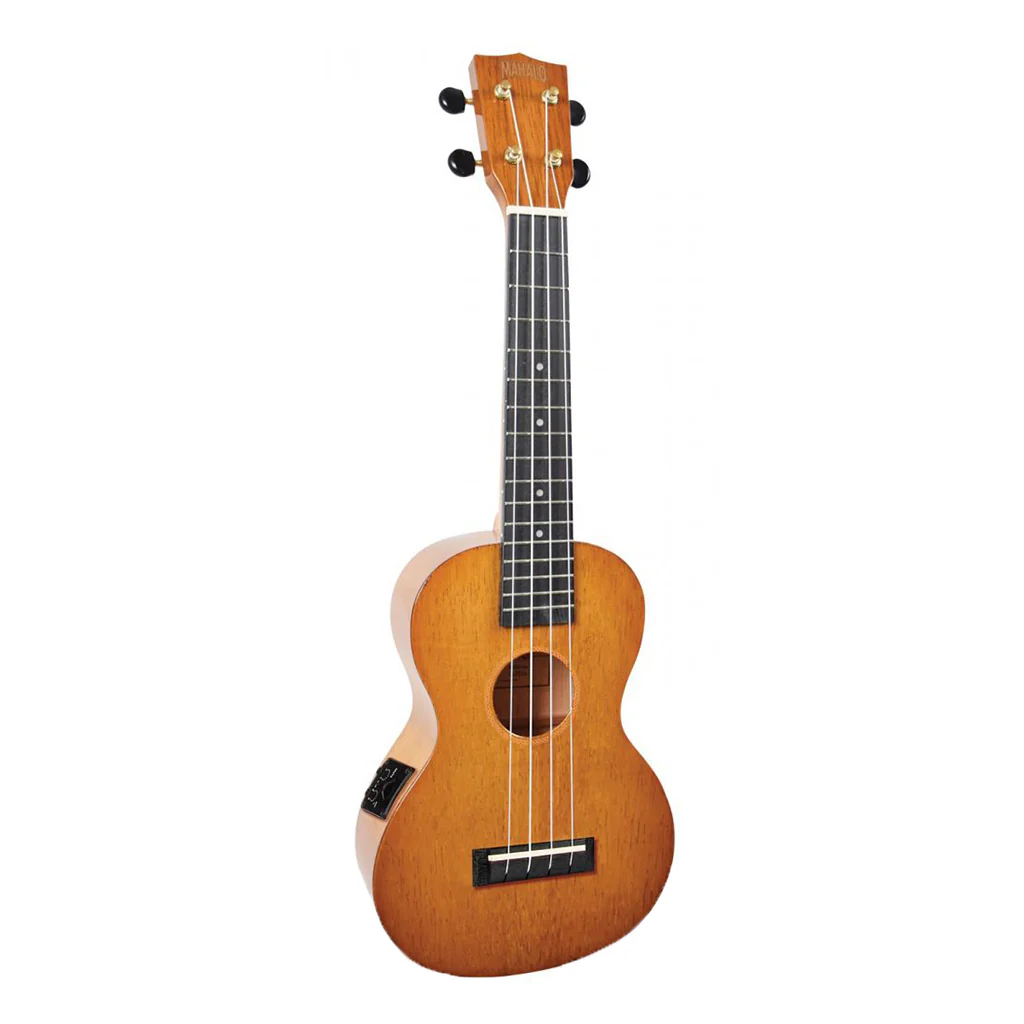 Mahalo Hano Concert Ukulele With Pickup - Vintage Natural Gloss - Image 2