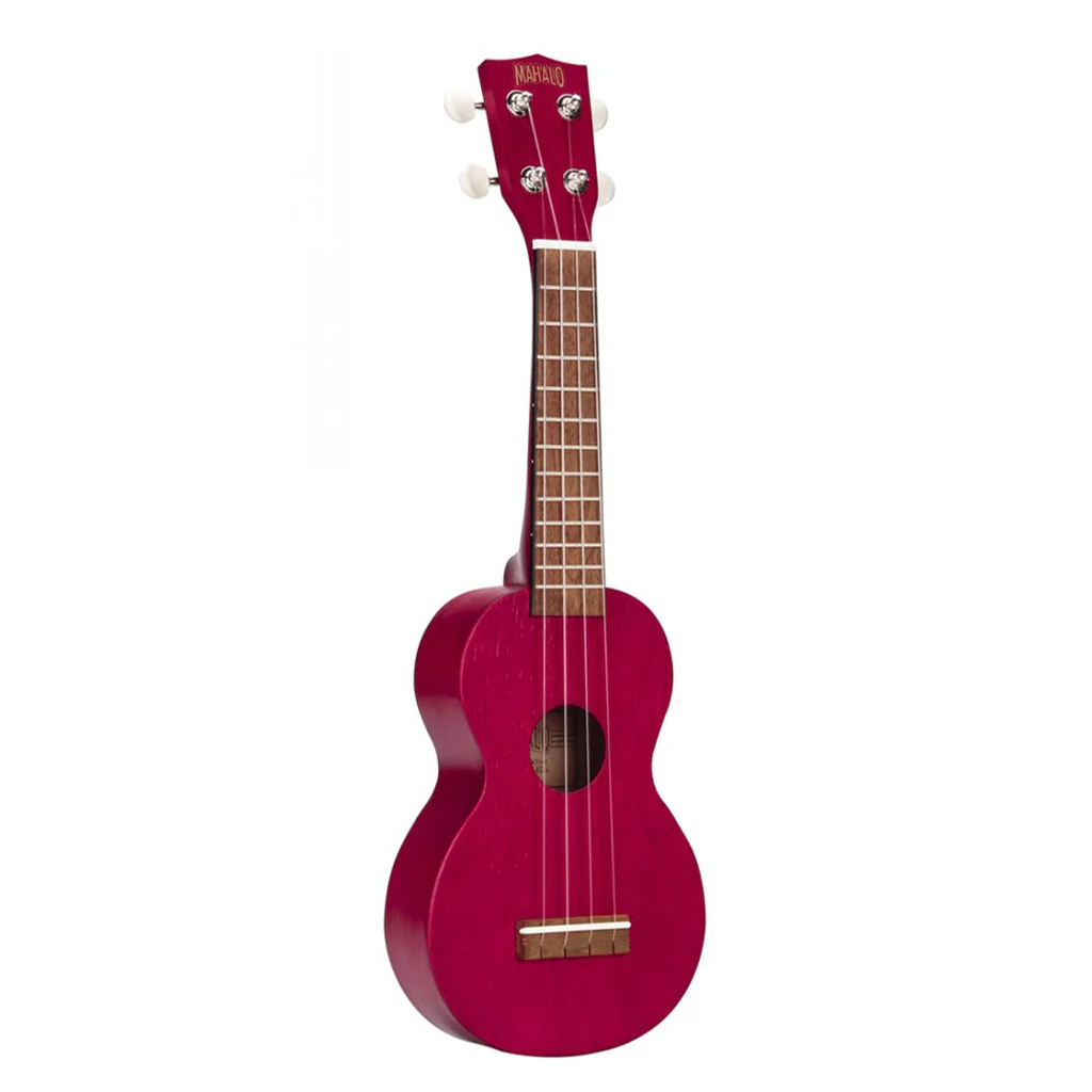 Mahalo Kahiko Soprano Ukulele - Trans Red - Image 2