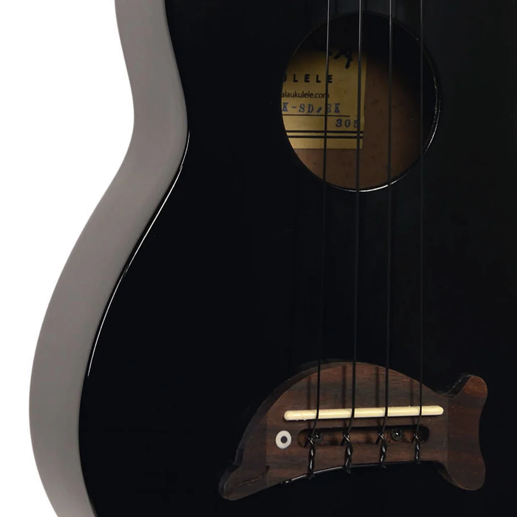 Makala Soprano Ukulele Dolphin Bridge - Black - Image 4