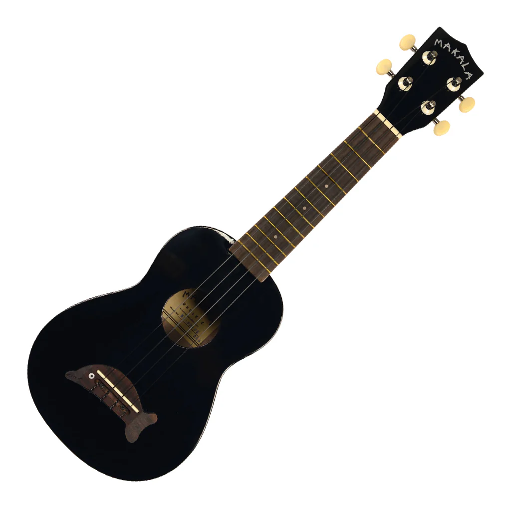 Makala Soprano Ukulele Dolphin Bridge - Black - Image 5