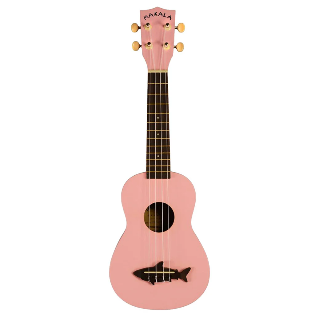 Makala Soprano Ukulele Dolphin Bridge - Solid Gloss Pink
