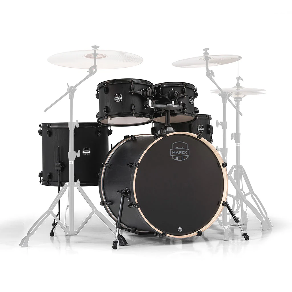 Mapex Mars 22" 5-Piece Rock Fast Shell Pack - Nightwood with Black Hardware