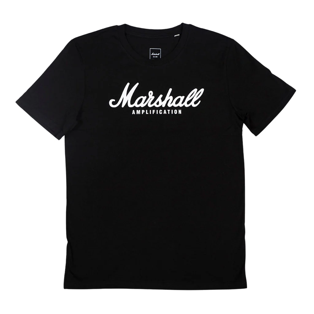 Marshall Script T Shirt, Black, L