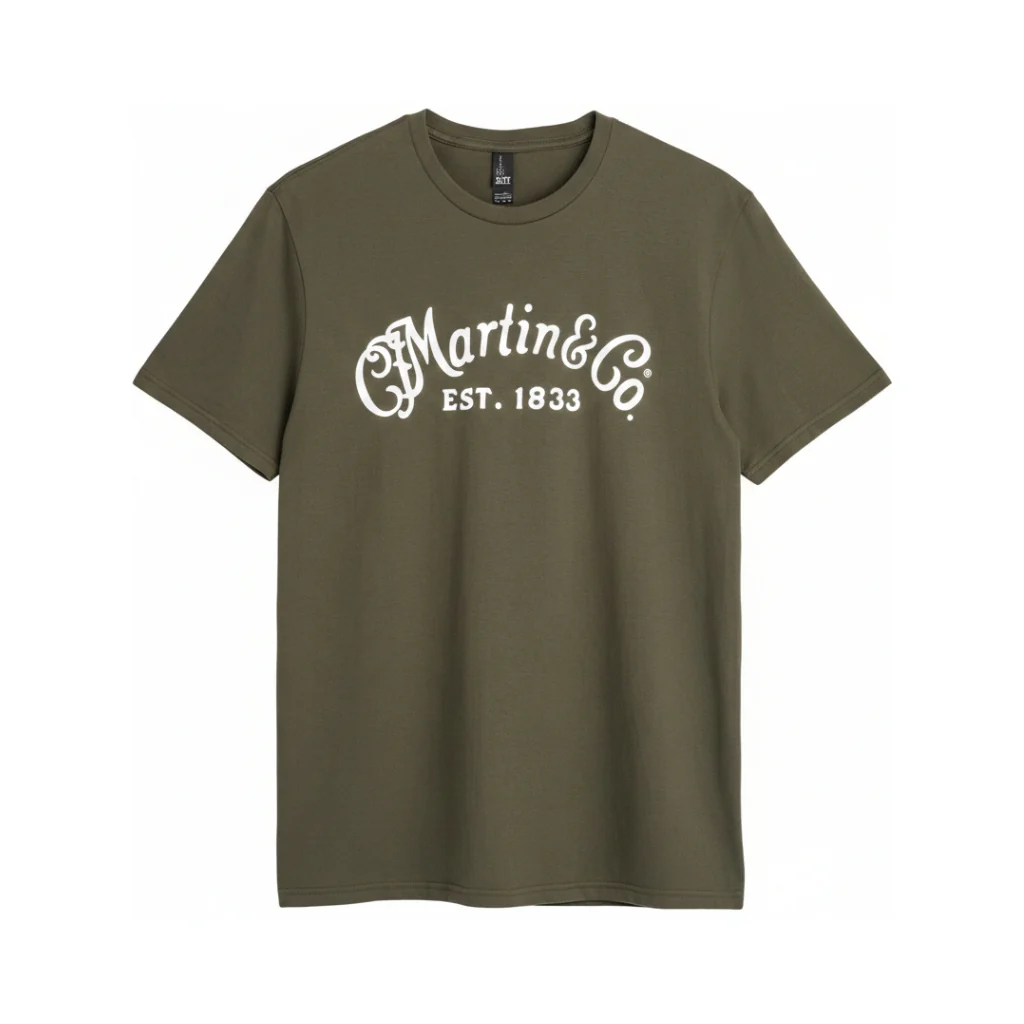 Martin CFM Logo Tee - Olive Green, Medium