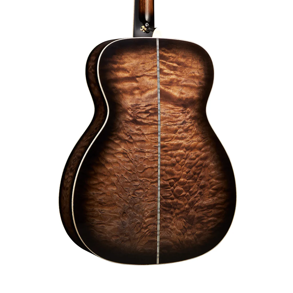 Martin Custom Shop M/0000 Acoustic-Electric Guitar - Paisley Ember Burst - Image 2