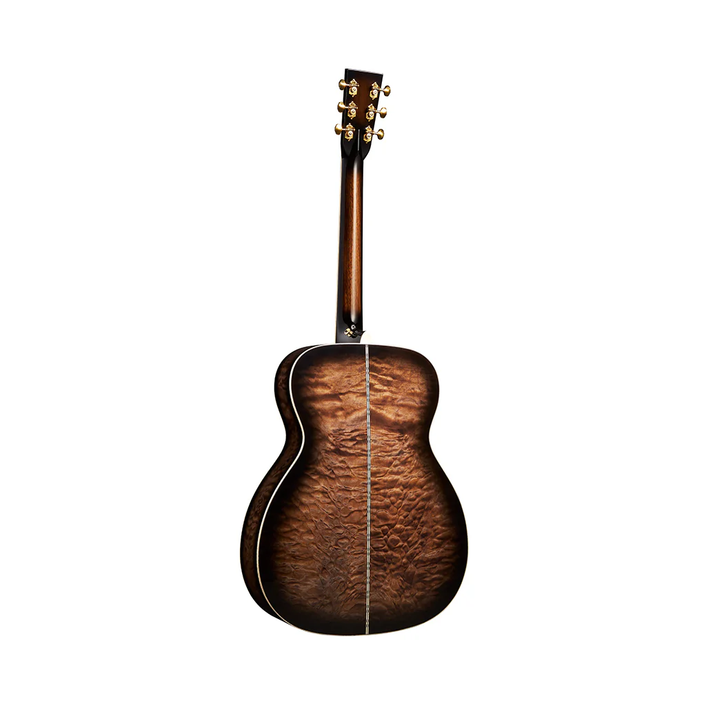 Martin Custom Shop M/0000 Acoustic-Electric Guitar - Paisley Ember Burst - Image 4