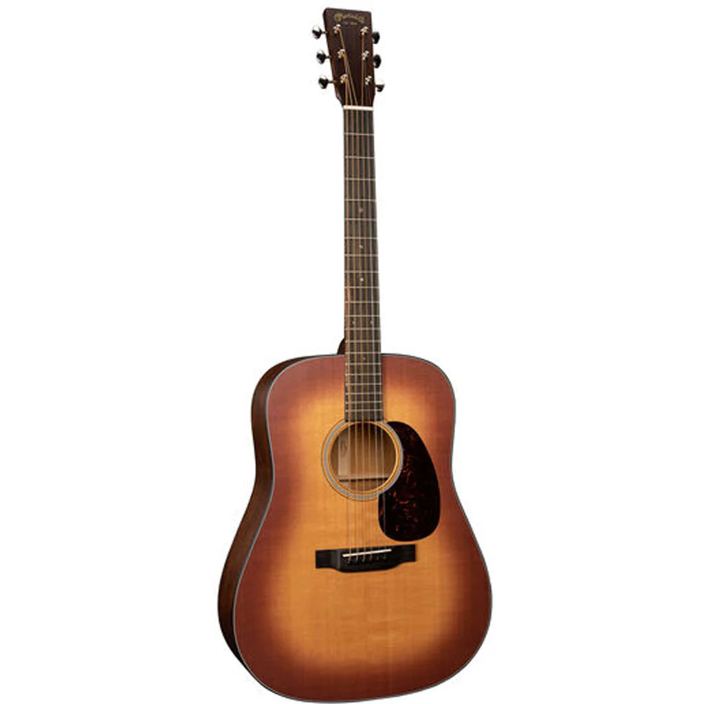 Martin D-18 Dreadnought Acoustic Guitar - Satin Amberburst - Image 2
