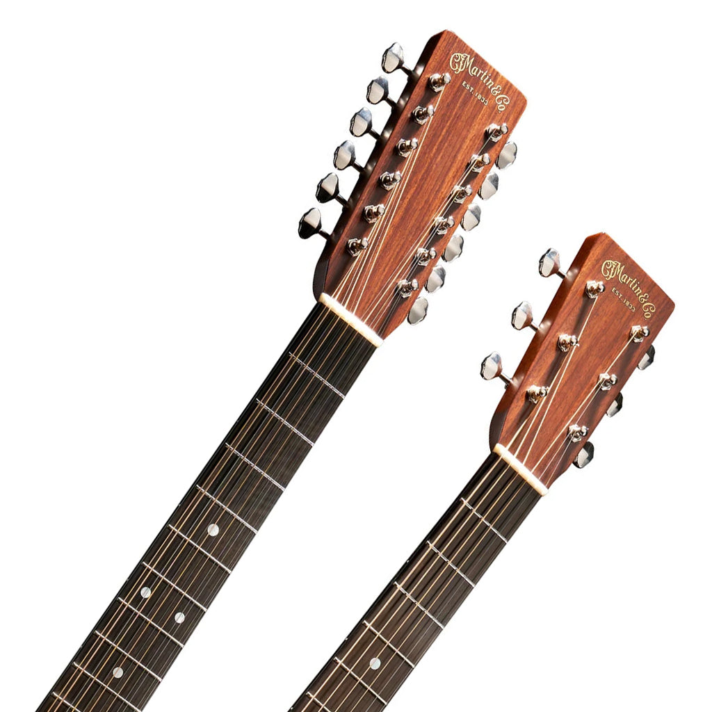 Martin Grand J-28E DN Grand Jumbo Double Neck Guitar - Natural - Image 4