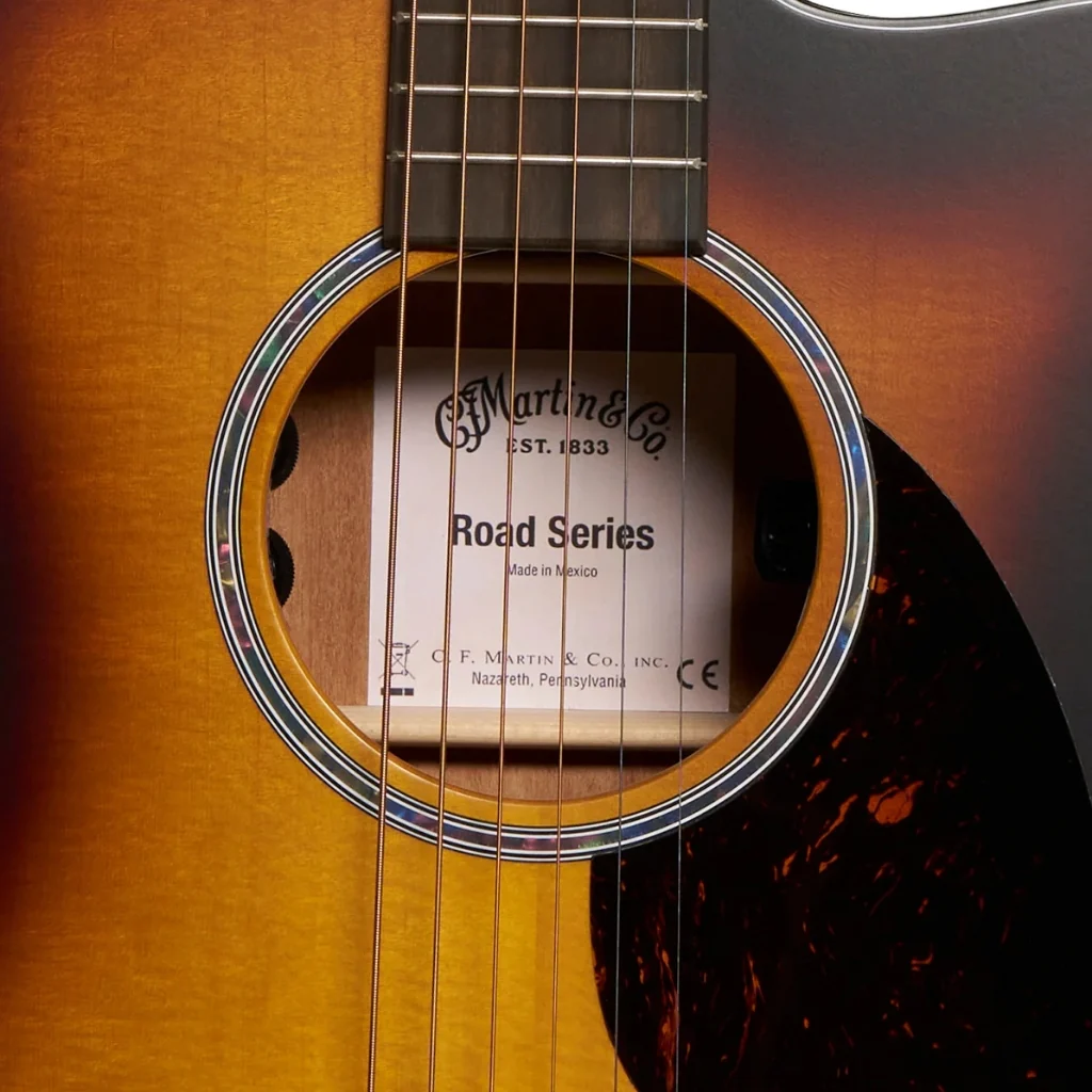 Martin Road Series OMC-10E Modern Burst Acoustic-Electric Guitar - Image 6