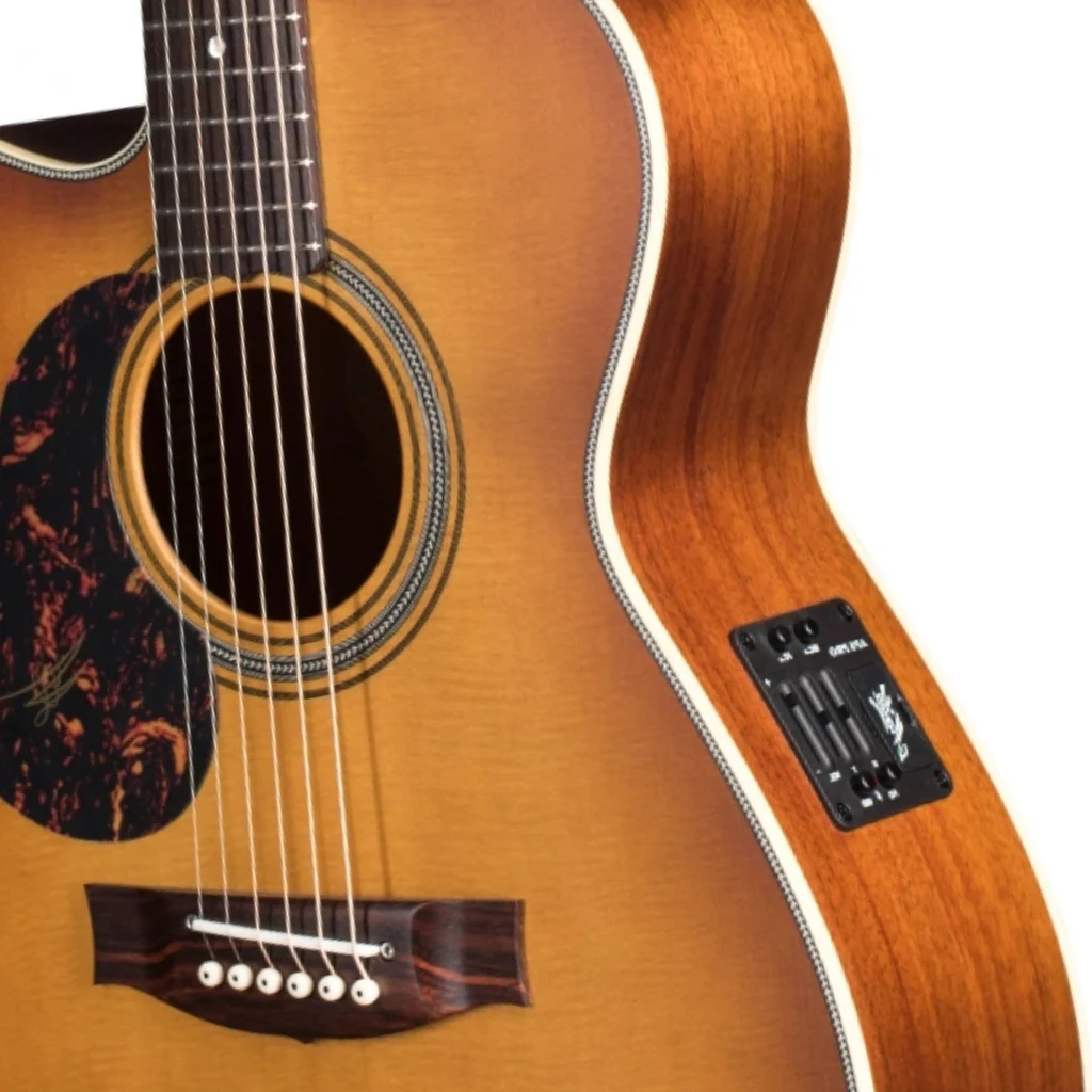 Maton EBG808C Nashville Left Handed - Vintage Amber Burst - Image 6