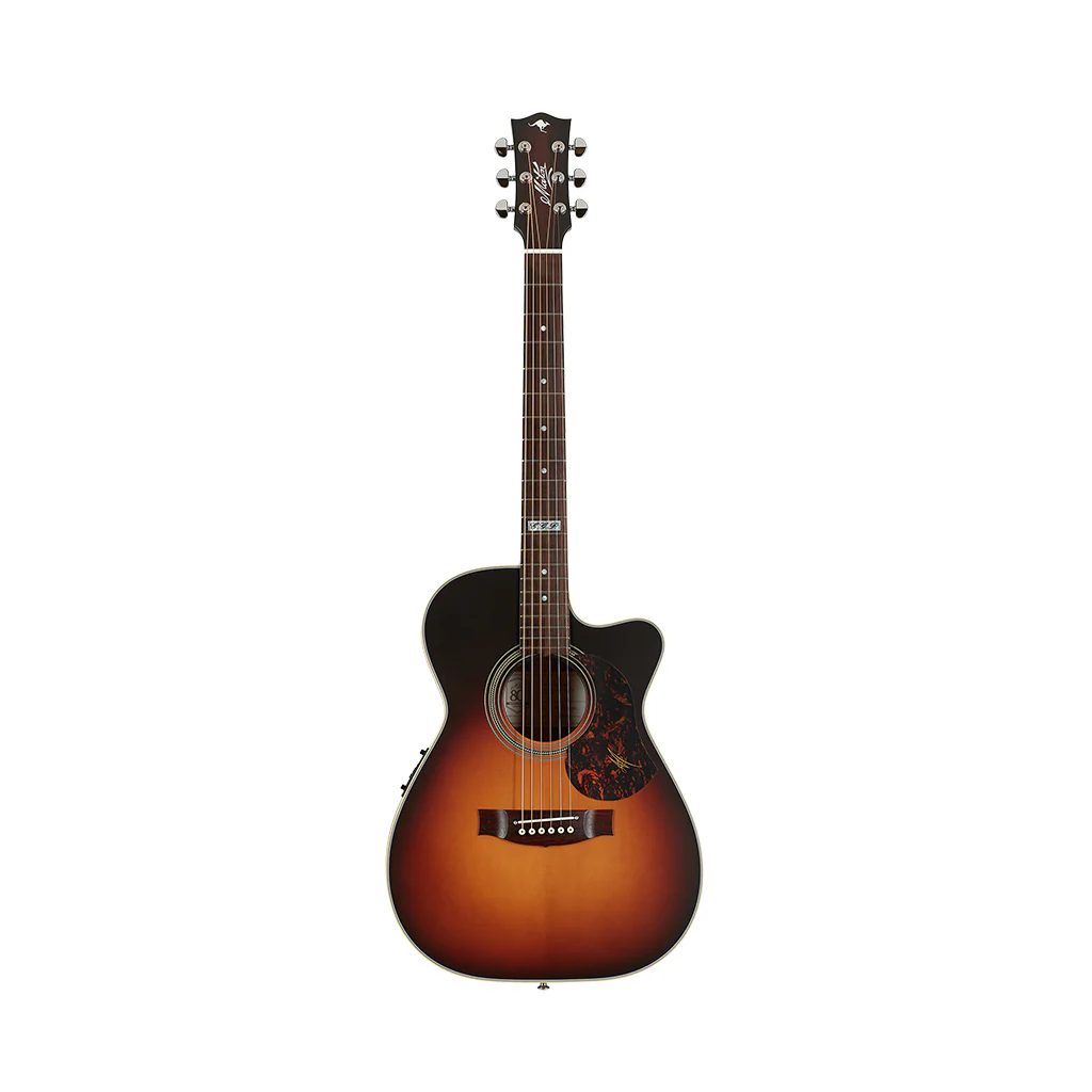 Maton EBG808C-TE-TSB Tommy Emmanuel Acoustic Electric Guitar - Tobacco Sunburst - Image 3