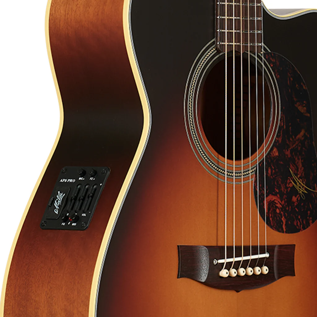 Maton EBG808C-TE-TSB Tommy Emmanuel Acoustic Electric Guitar - Tobacco Sunburst - Image 7
