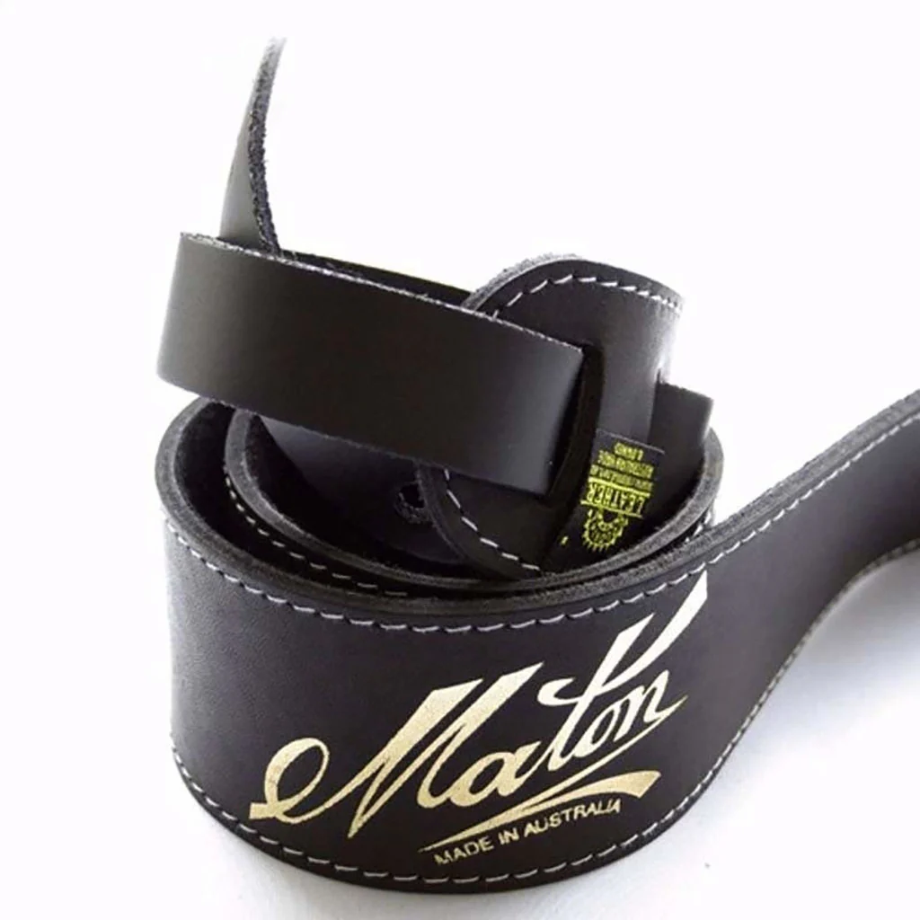 Maton STRAP-BL Soft Leather Strap Black - Image 2