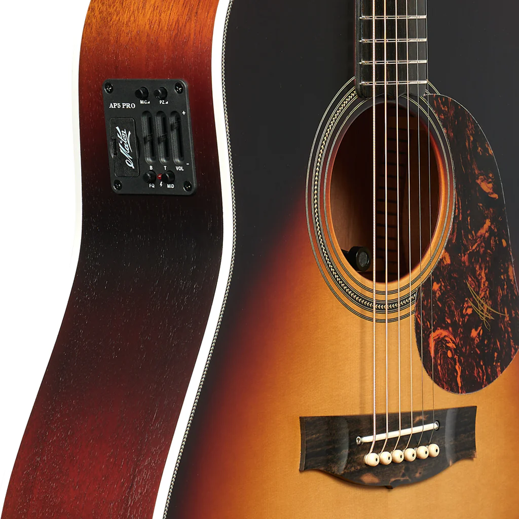 Maton Troubadour Dreadnought - Tobacco Sunburst - Image 7
