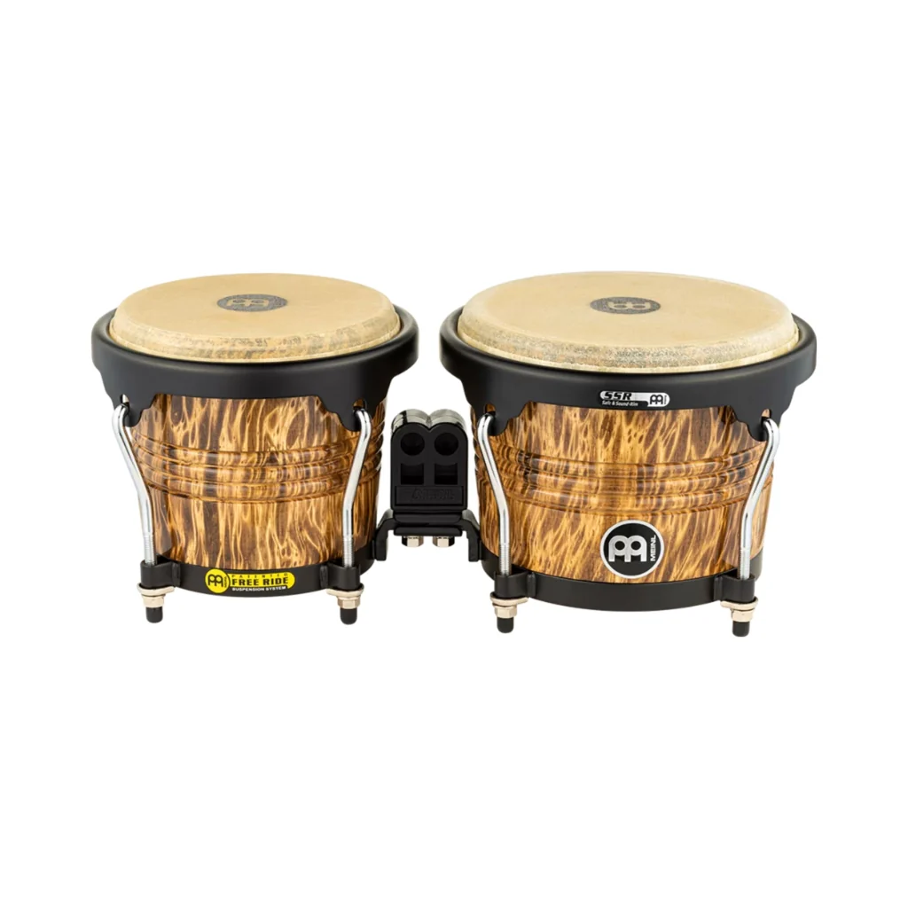 Meinl Marathon Wood Bongos: Leopard Burl - 6 3/4" Macho & 8" Hembra - Image 2