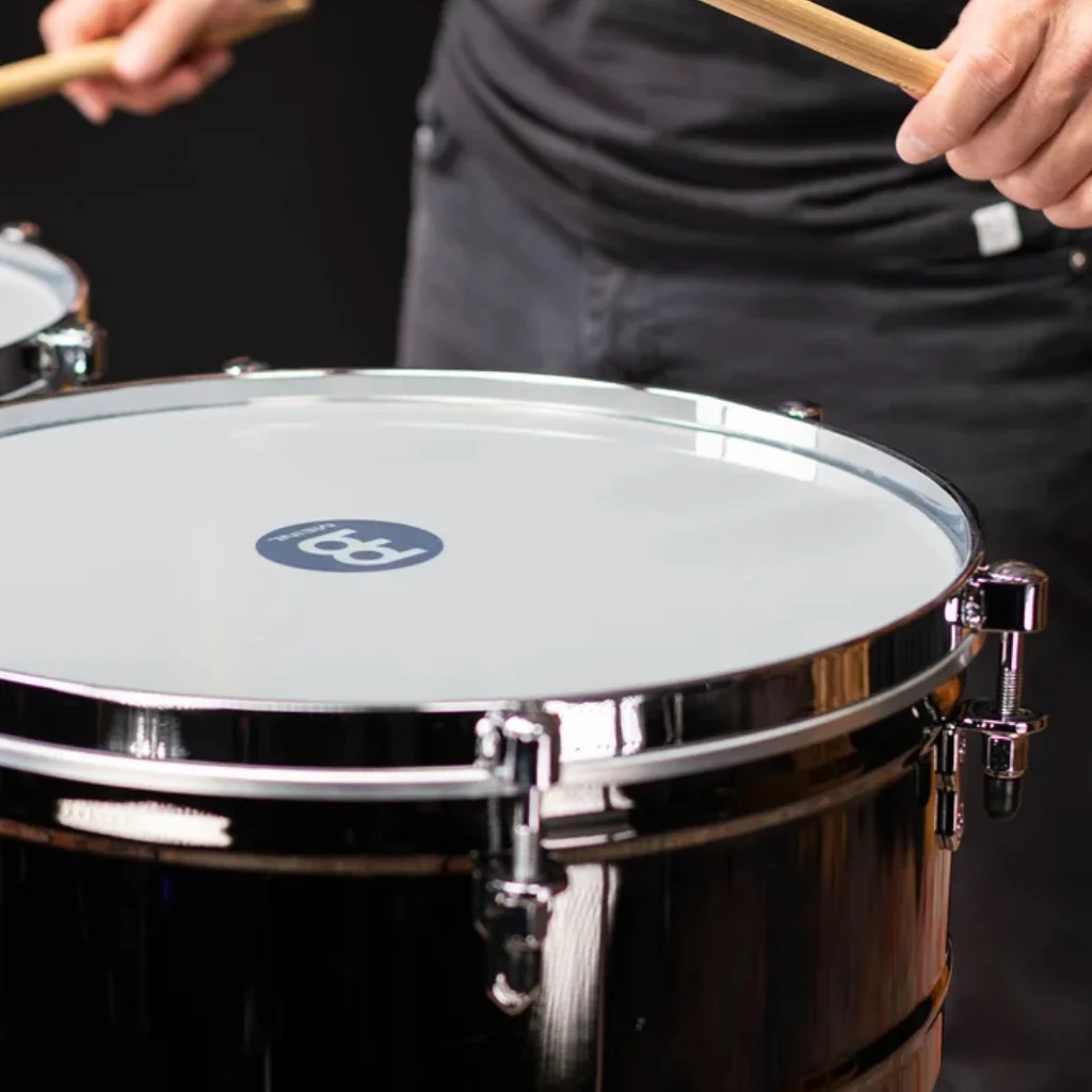 Meinl Percussion Marathon Series Timbales - 14 x 6.5 & 15 x 6.5 inches, Black Nickel - Image 5