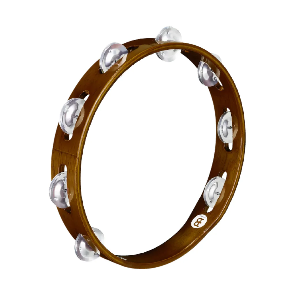 Meinl Wood Tambourine With 1 Row Steel Jingles - African Brown