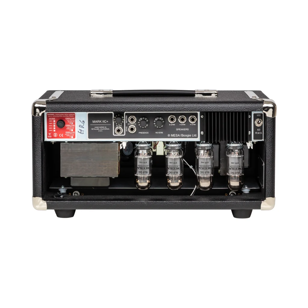 Mesa/Boogie Mark IIC+ HRG 100-watt Amplifier Head - Black with Wicker Grille - Image 4