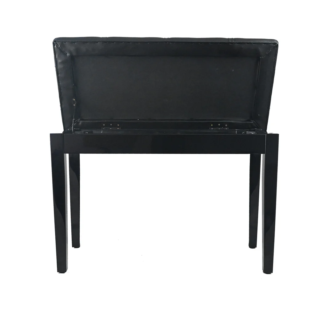 Non-Adjustable Piano Bench - Black - Image 2