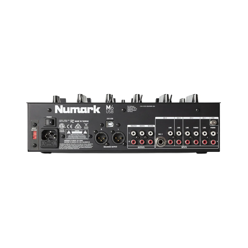 Numark M6 USB 4-Channel USB DJ Mixer - Image 3