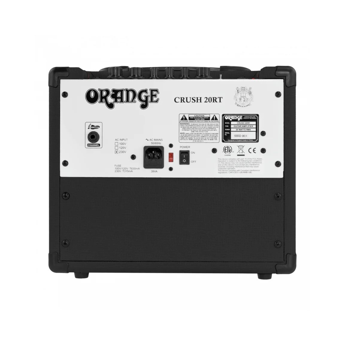Orange Crush 20RT 1 x 8-inch 20-watt Combo Amp - Black - Image 3