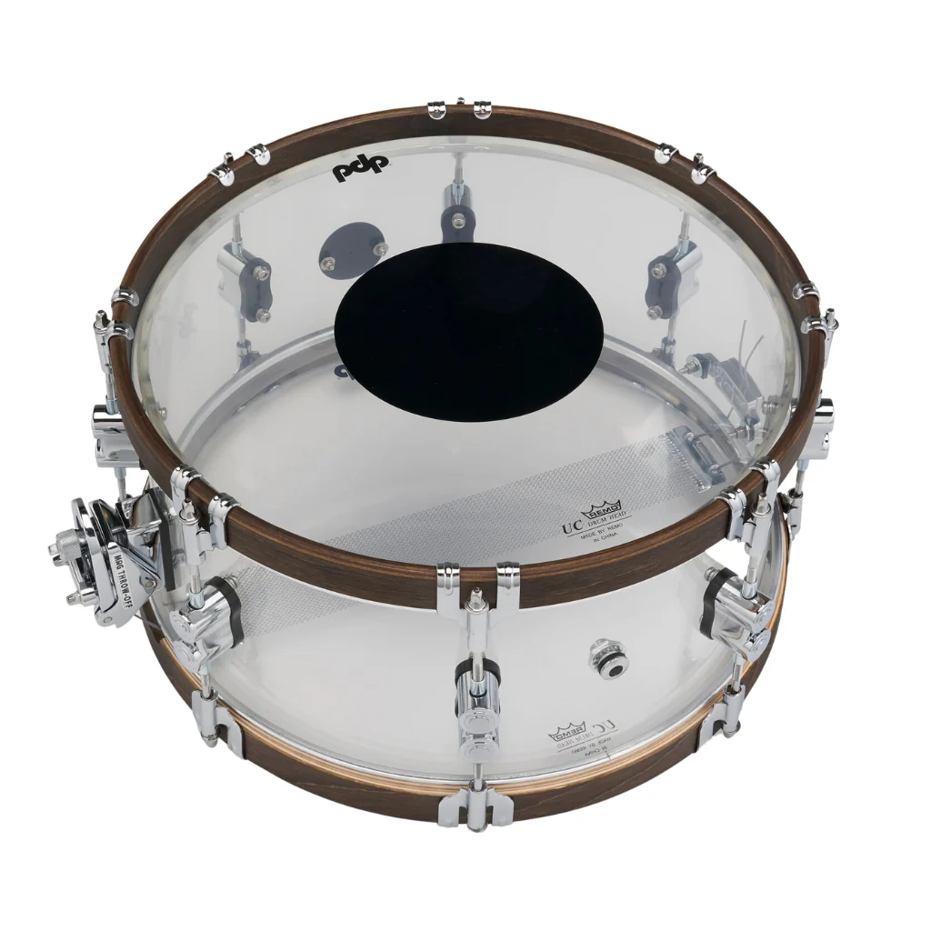 PDP 25th Anniversary Acrylic with Walnut Hoops Snare - 14X6.5 - Image 6