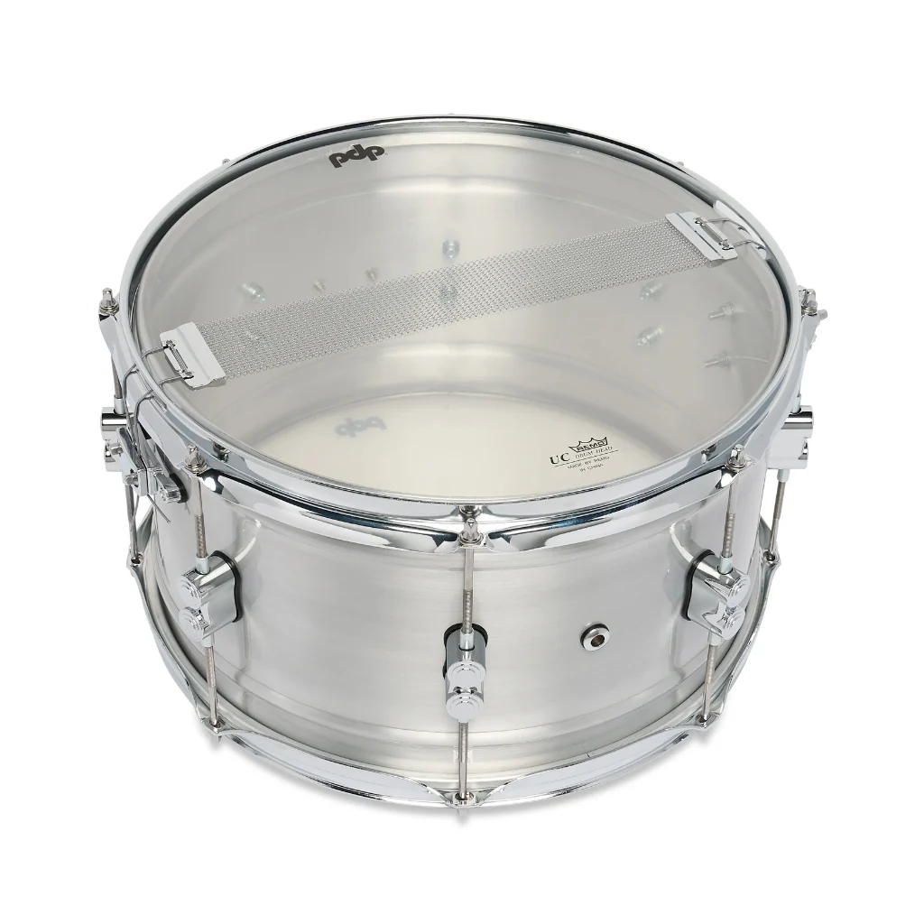 PDP Concept Aluminum 8x14-inch 1.2mm Snare Drum - Natural Satin Brushed Aluminum - Image 5