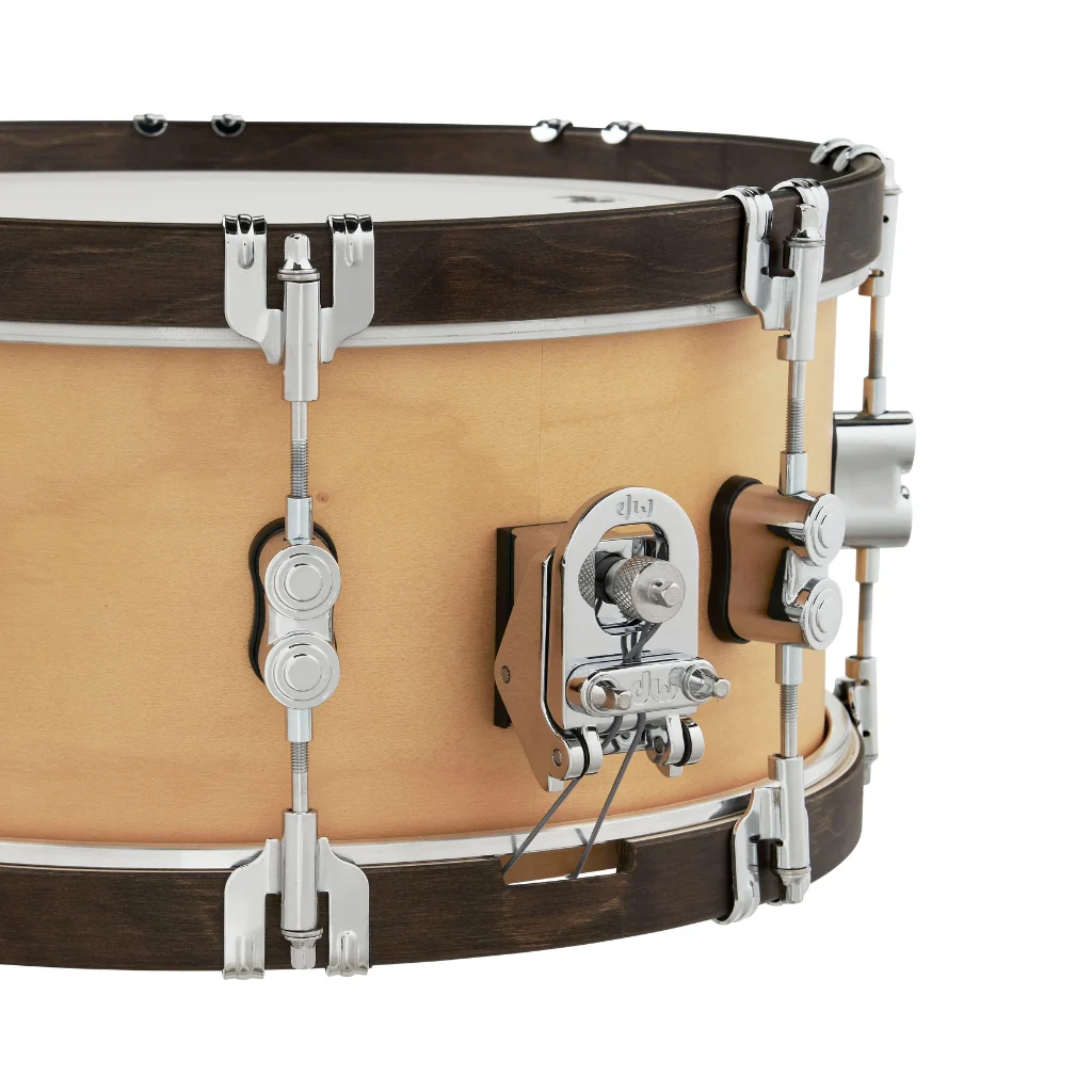 PDP Concept Maple Classic Snare Drum - 6.5 x 14-inch - Walnut with Natural Hoops - Image 3