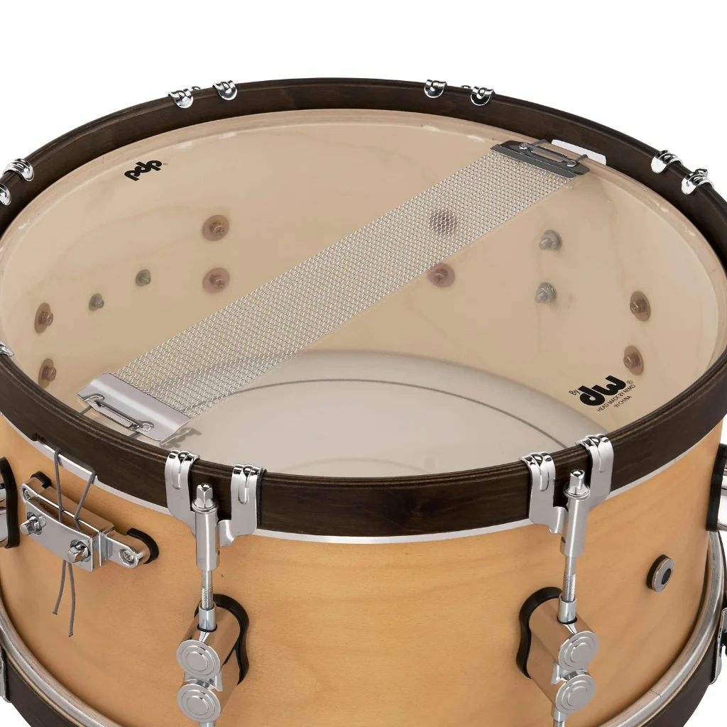 PDP Concept Maple Classic Snare Drum - 6.5 x 14-inch - Walnut with Natural Hoops - Image 5