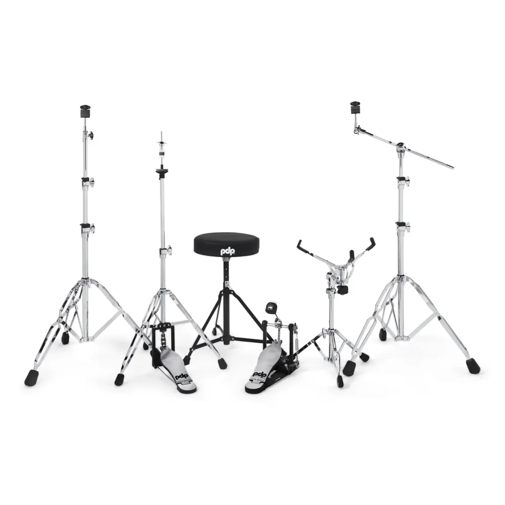 PDP Mainstage 5-Piece Complete Drum Set with Hardware and Cymbals - Pale Rose - Image 7