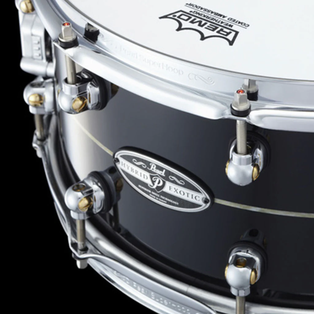 Pearl 14”x 8" Hybrid Exotic Snare Drum - Kapur w/ Fibreglass inner - Image 3