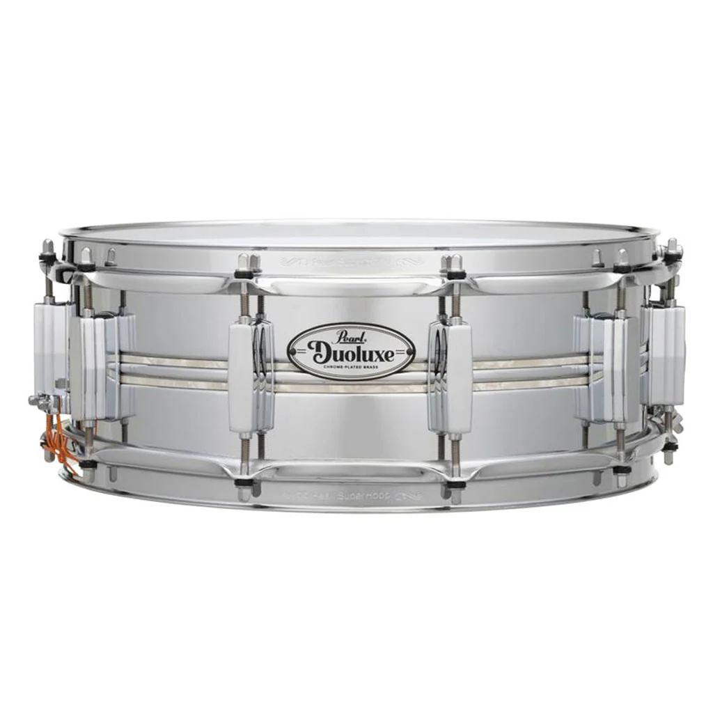 Pearl 14"x5" Duoluxe Chrome Over Brass Snare Drum