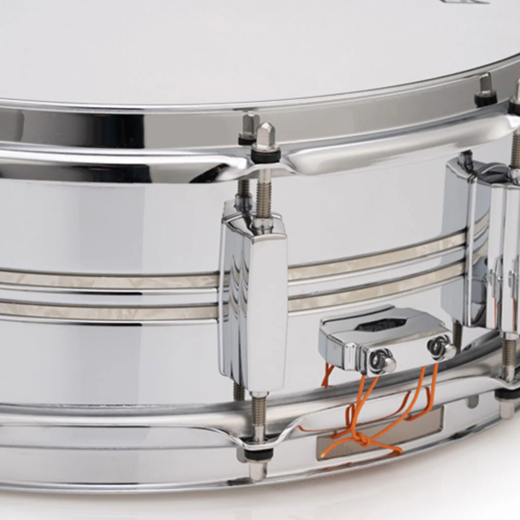 Pearl 14"x5" Duoluxe Chrome Over Brass Snare Drum - Image 3