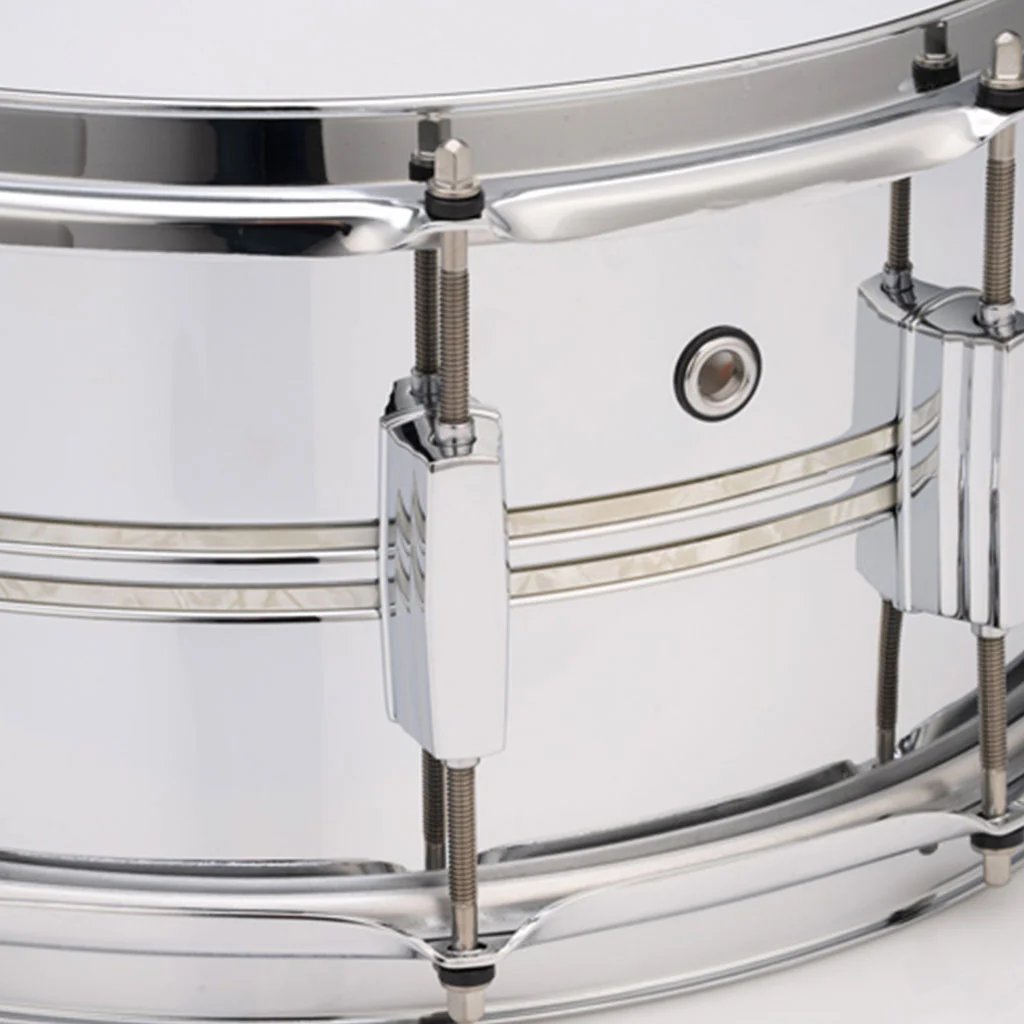 Pearl 14"x5" Duoluxe Chrome Over Brass Snare Drum - Image 4