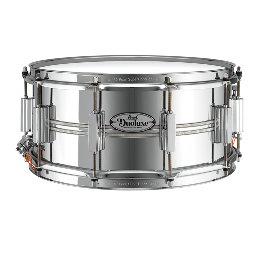 Pearl 14"x6.5" Duoluxe Chrome Over Brass Snare Drum