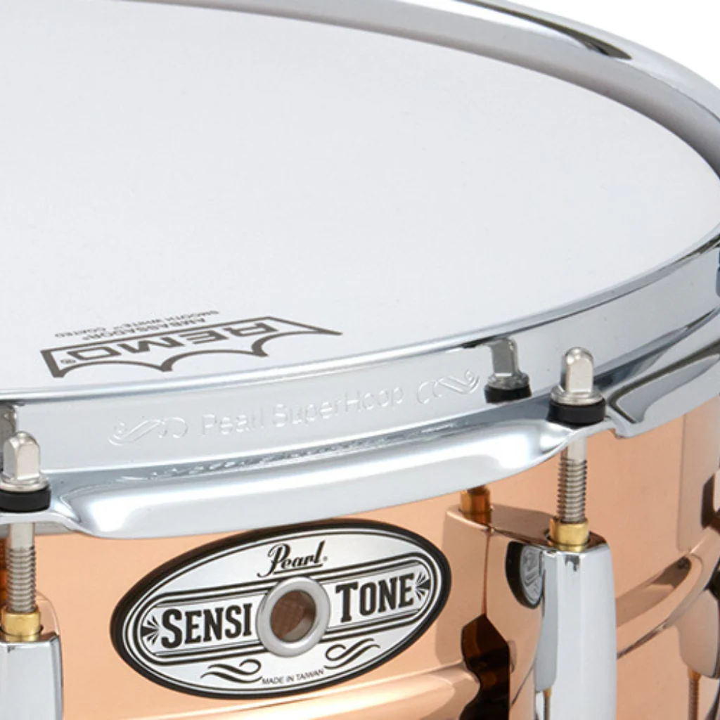 Pearl 14"x6.5" Sensitone Beaded Phospor Bronze Snare Drum - Image 3