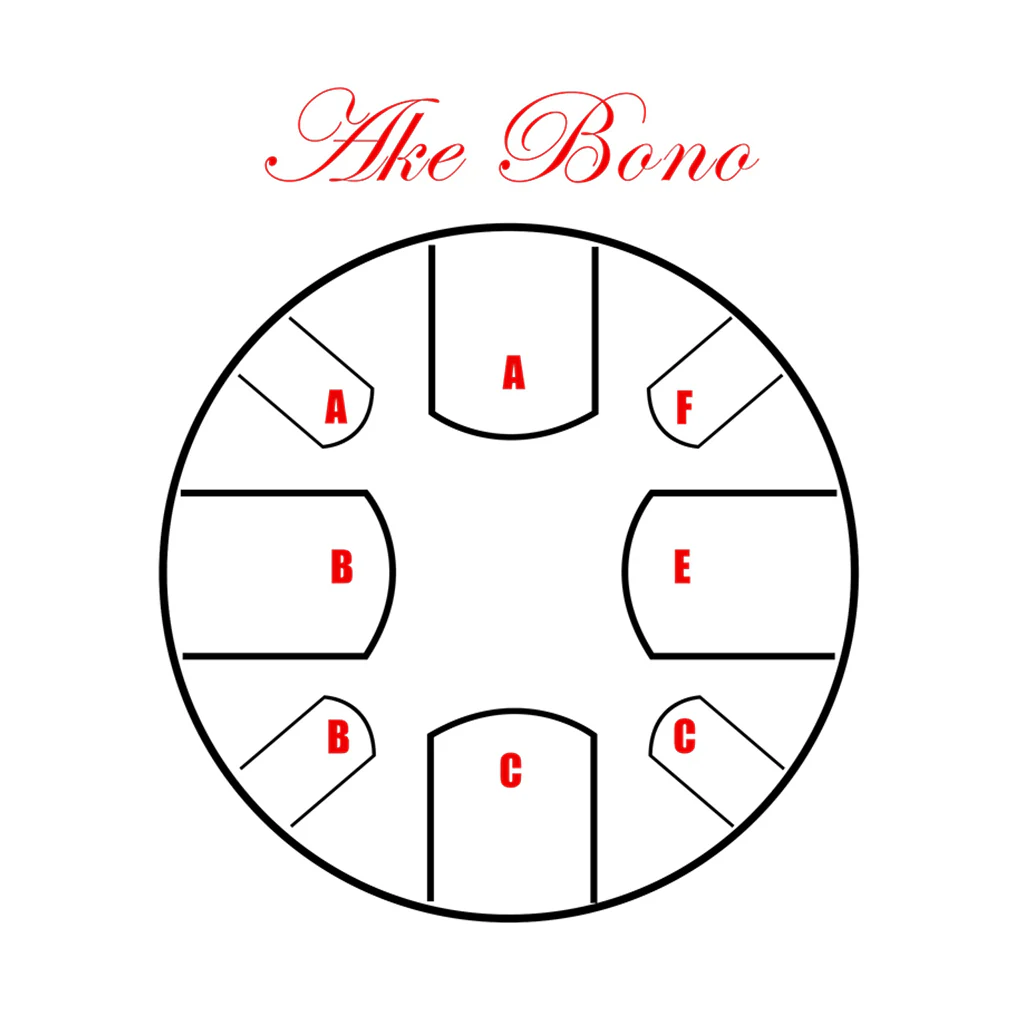 Pearl Awakening Series Tongue Drum - 8 Note A Ake Bono: Brown Burst - Image 3