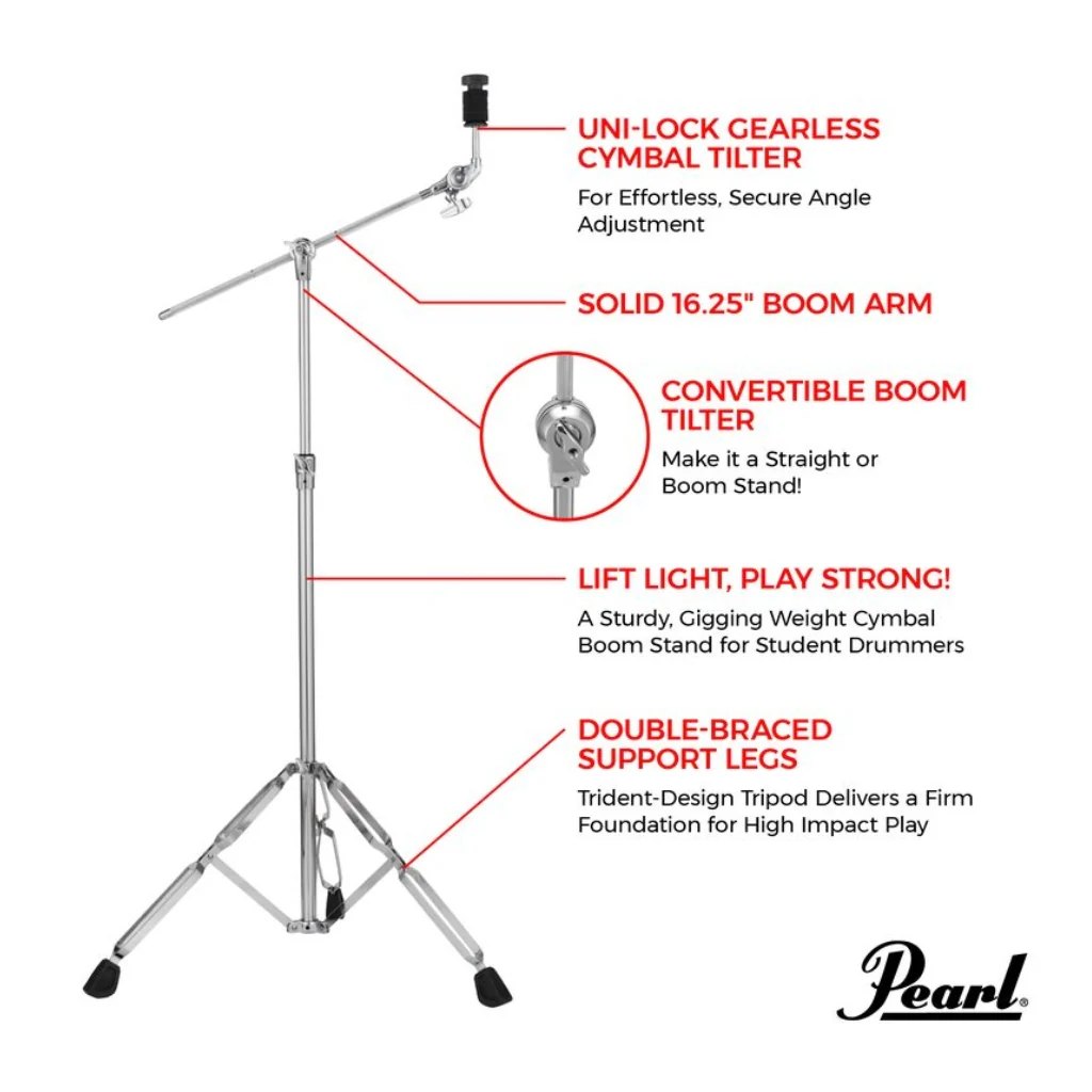 Pearl BC-820 Boom Cymbal Stand - Image 3