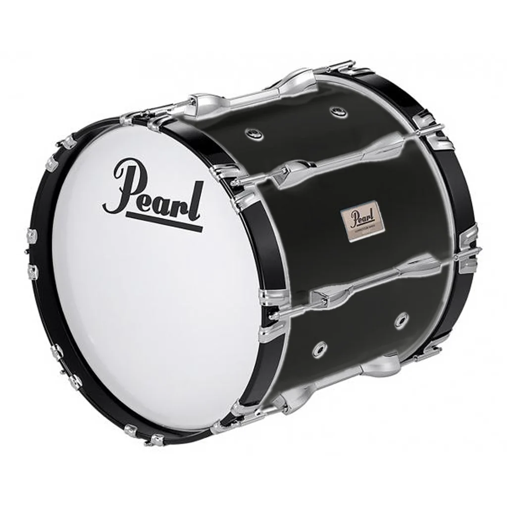 Pearl Competitor Marching Bass Drum 18 x 14 - Midnight Black
