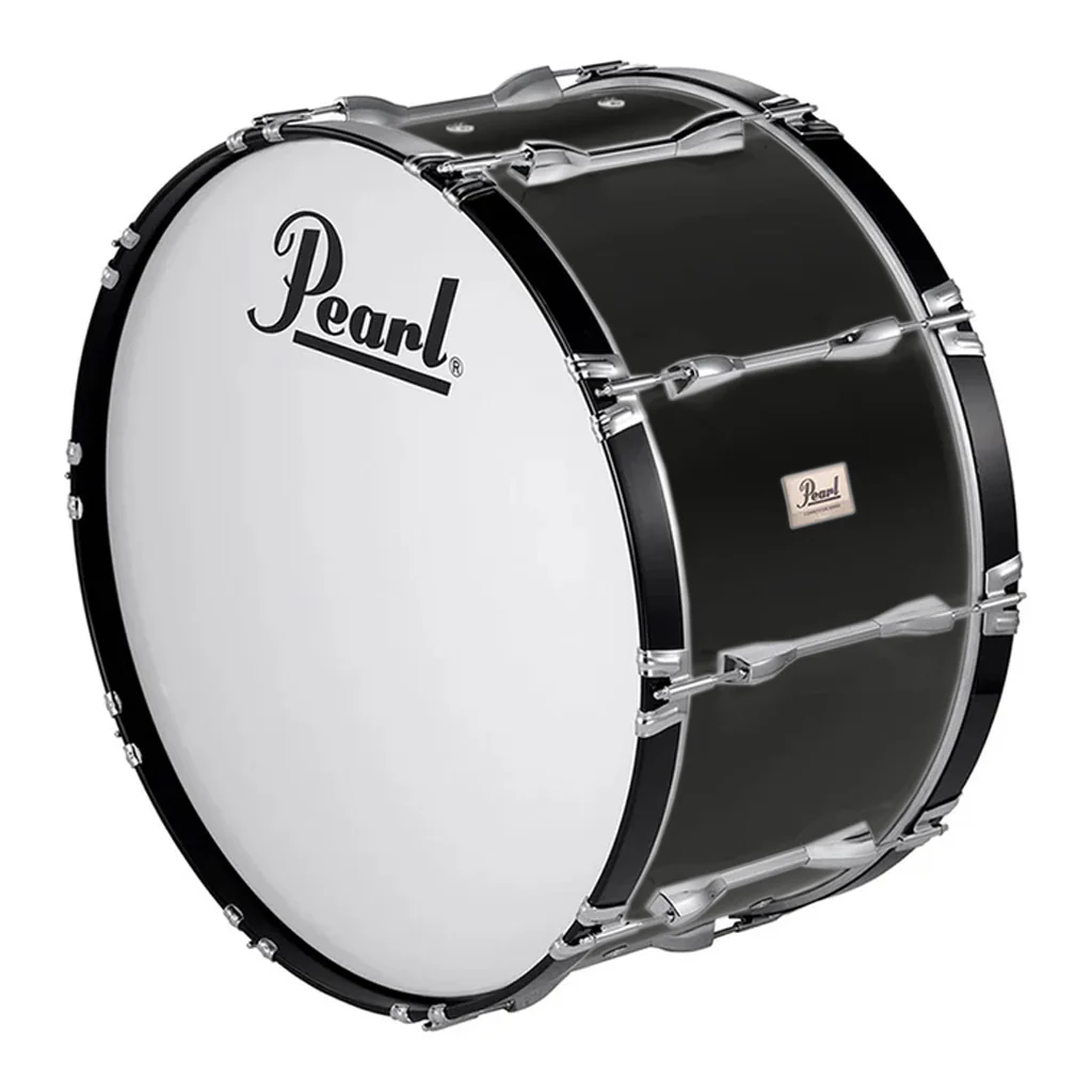 Pearl Competitor Marching Bass Drum 22 x 14 - Midnight Black