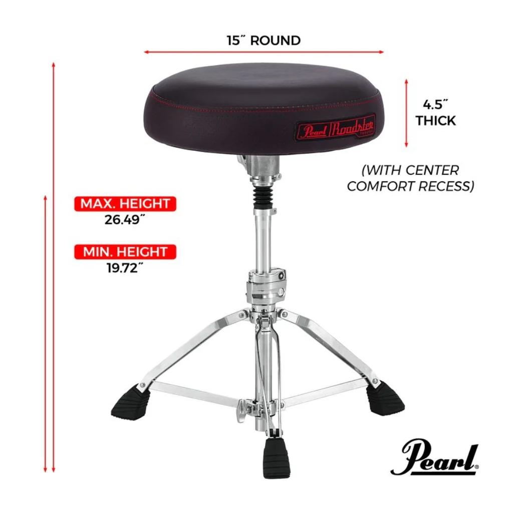 Pearl D-1500SP Drum Throne with Shock Absorber - Image 2