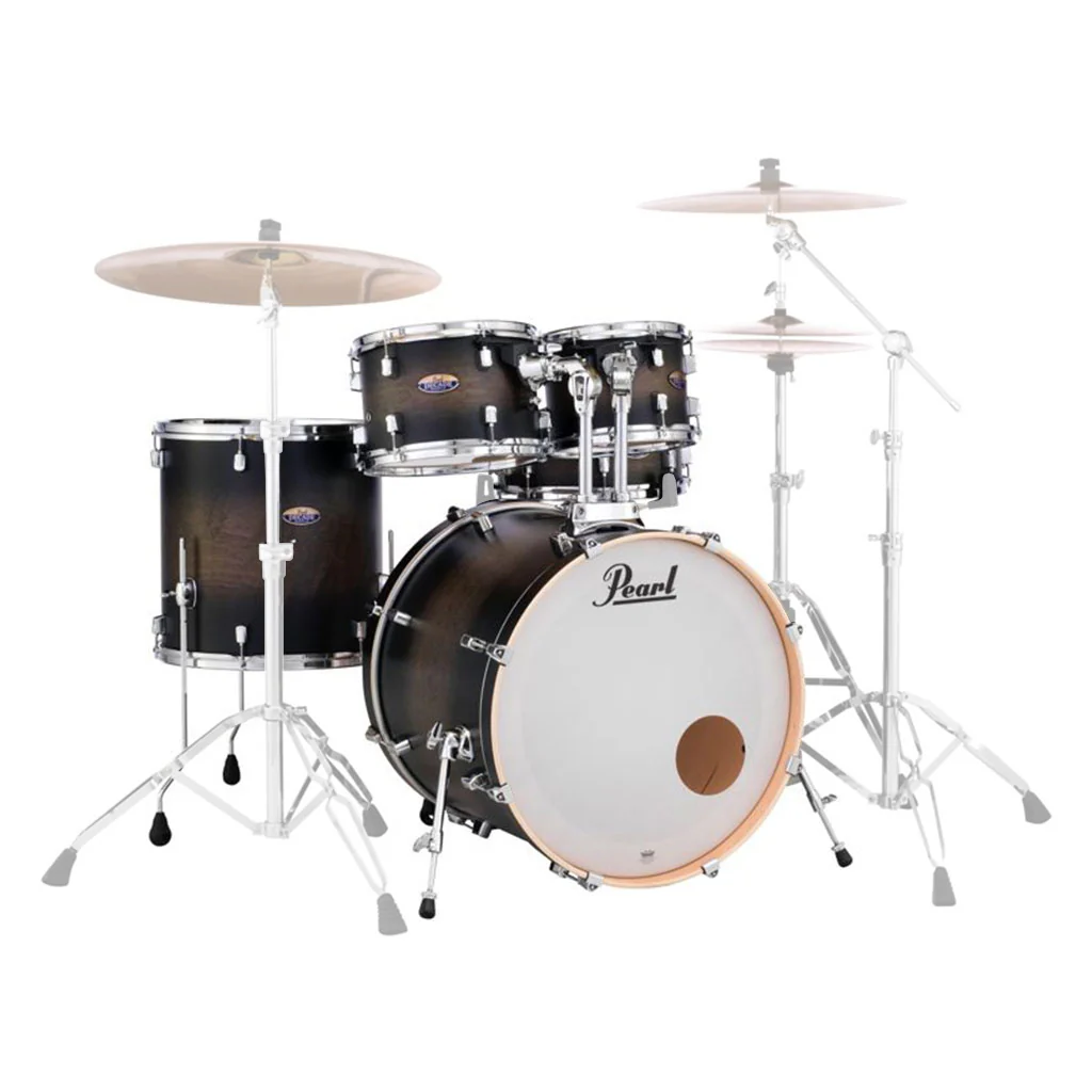 Pearl Decade Maple 5-Piece Shell Pack - Satin Black Burst - Image 2
